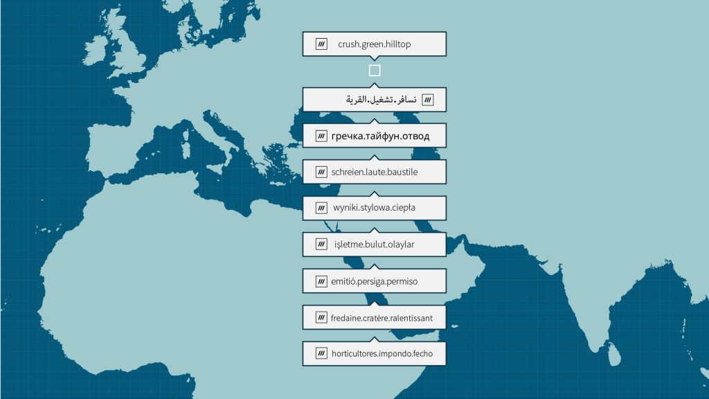 what 3 word language options 