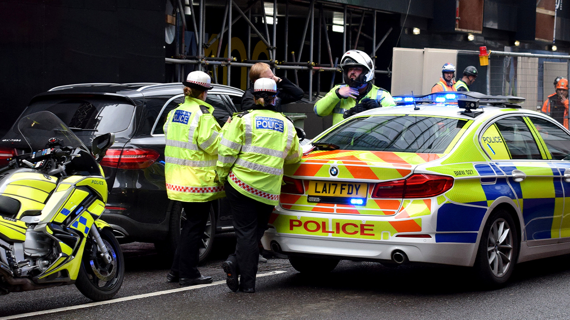 police responding to an incident in the city 