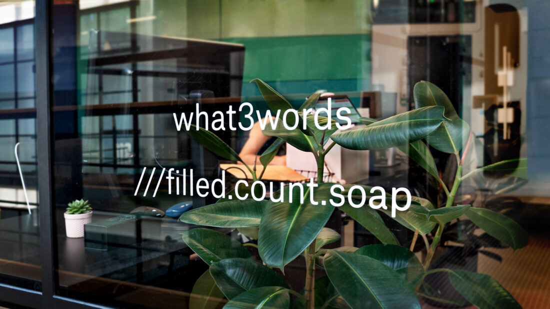 An easy way to signpost your entrance with vinyl stickers | what3words