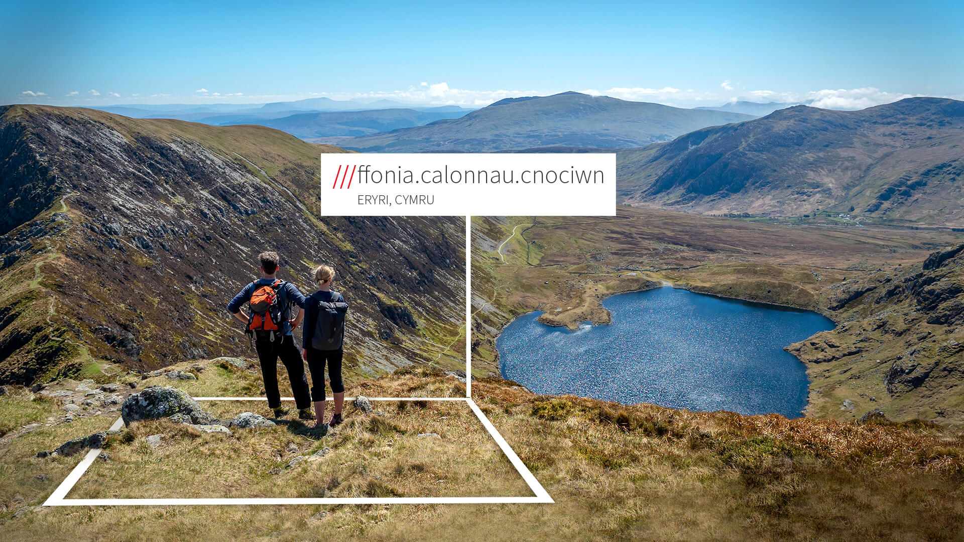 Hikers at the top of Mount Snowdon