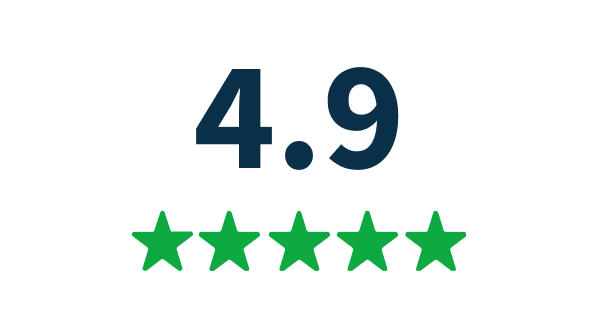 4.9 review on Glassdoor