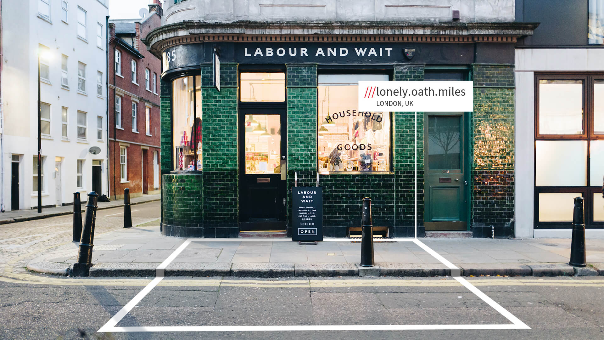 London shop with what3words address