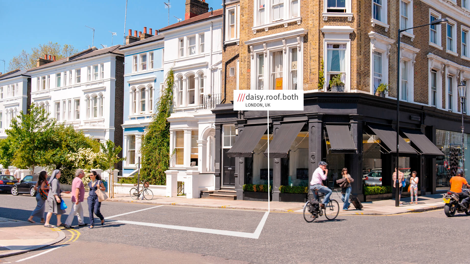 what3words address in shopping street